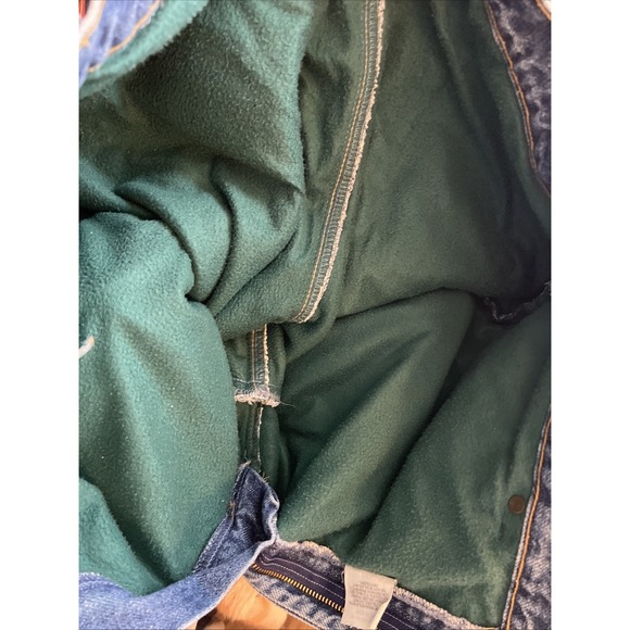 Vintage 90's LL Bean 37x34 Flannel Lined Heavy Denim Jeans Classic Fit USA - Picture 8 of 8